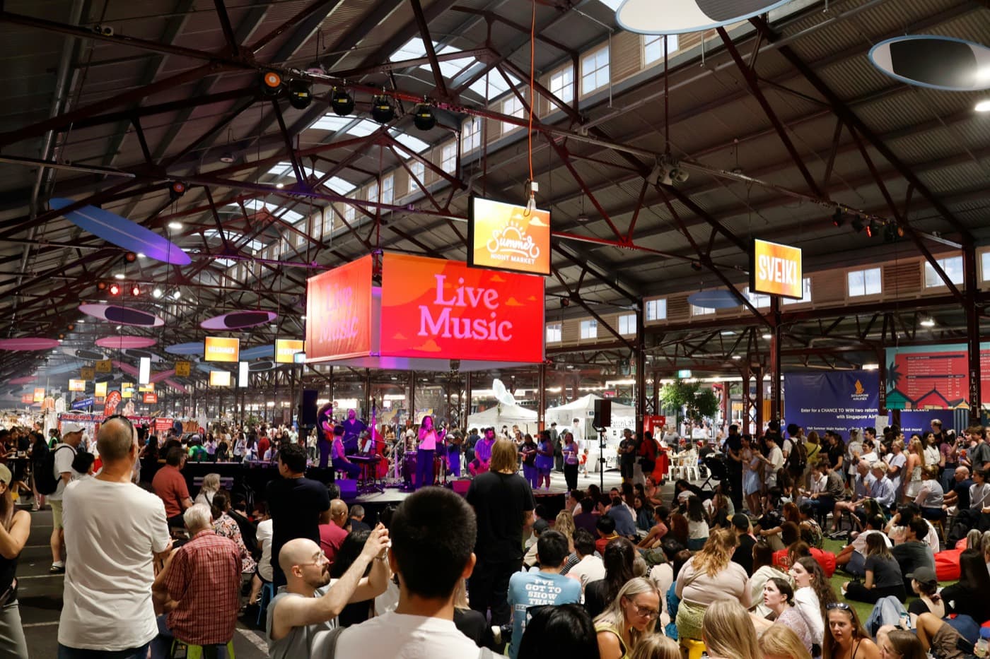 A night event in full swing